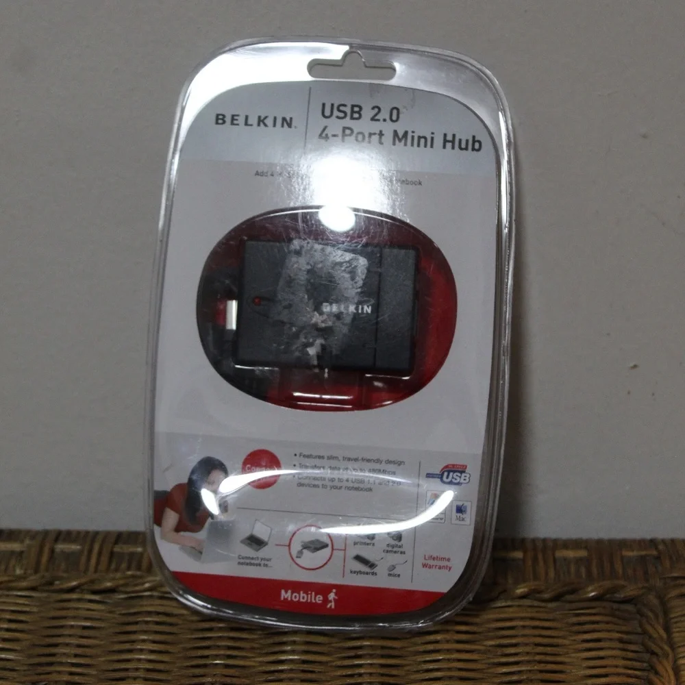 Belkin USB 2.0 4-port Mini Hub.